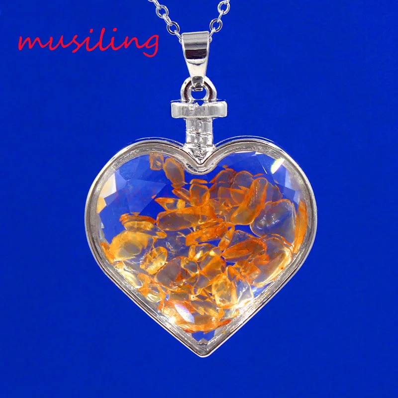 Сердце желаю удачи бутылка рейки маятниковая подвеска Подвески из природного