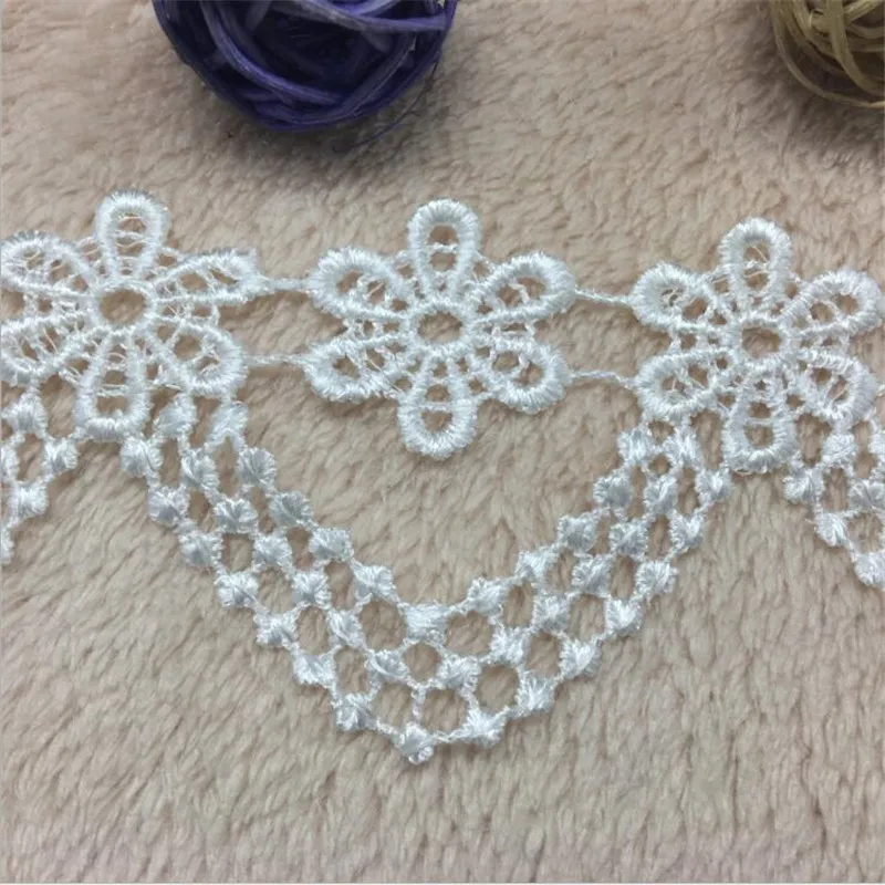white black lace fabric Webbing Decoration packing Material roll | Дом и сад