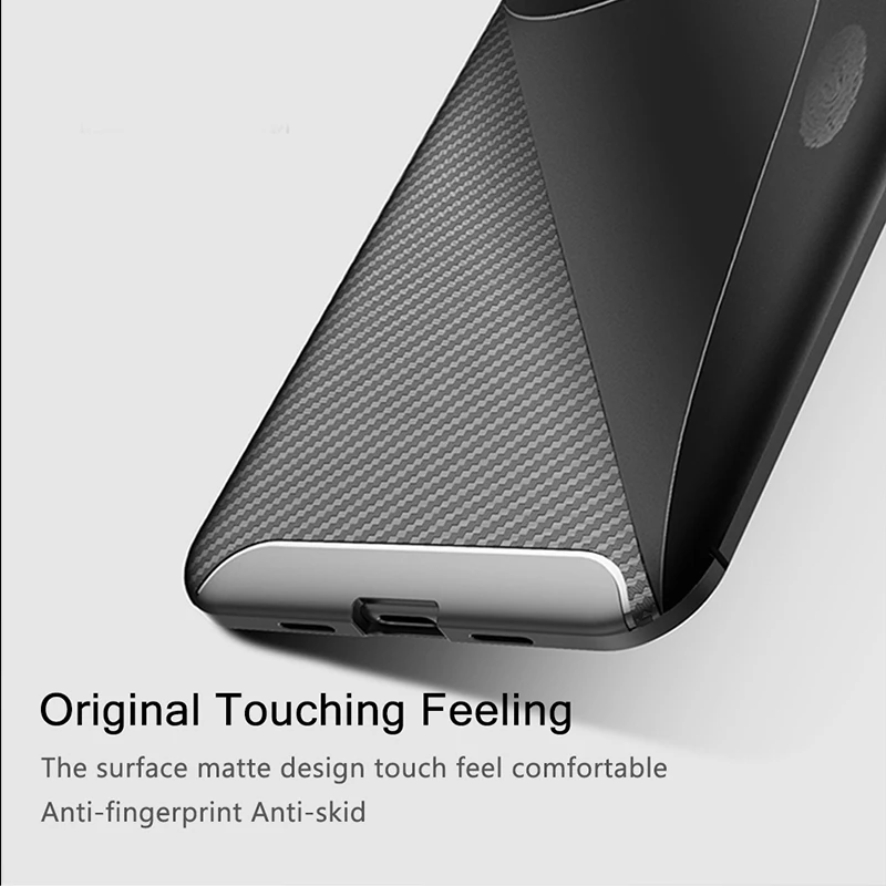 Чехол из углеродного волокна для Google Pixel 3A XL полная Защита задняя крышка Мягкий