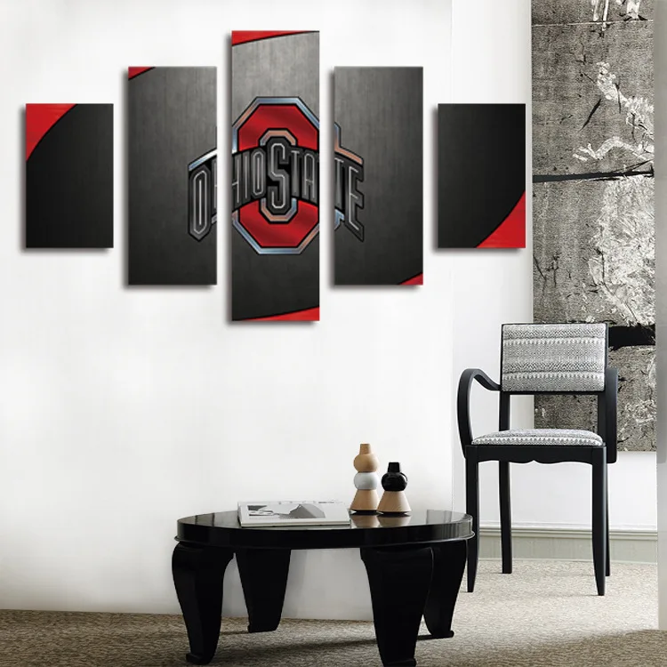 

FIVE PC NO FRAME The OHIOSTATE Oil Painting Printed Oil Painting On Canvas Oil Painting for Home Decor Wall Decor