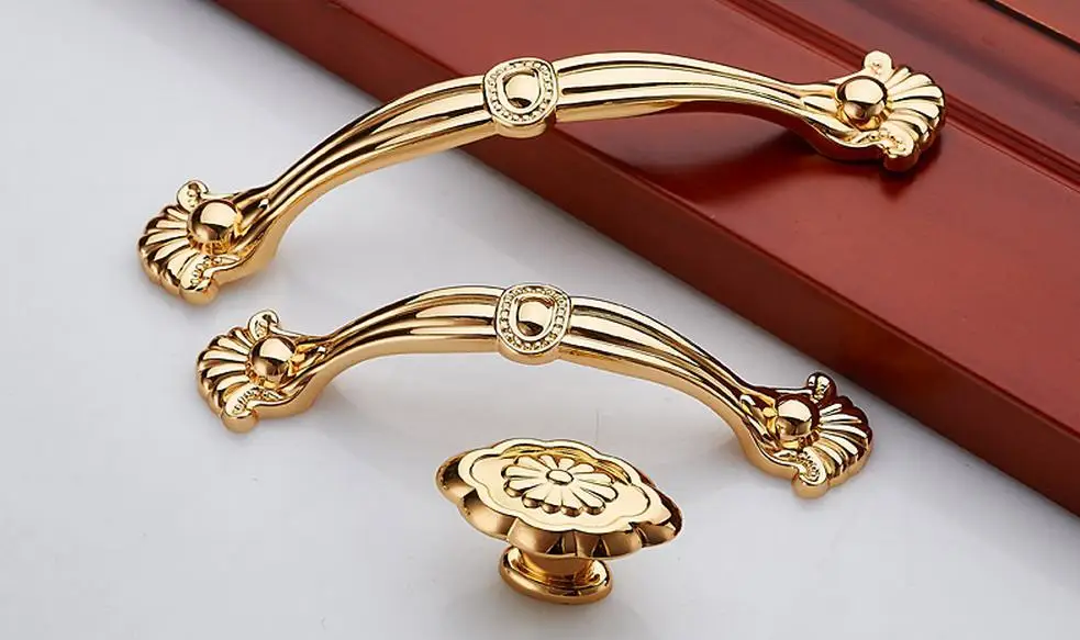 Шикарные ручки для ящика ручка шкафа золотая кухонного мебельная фурнитура |