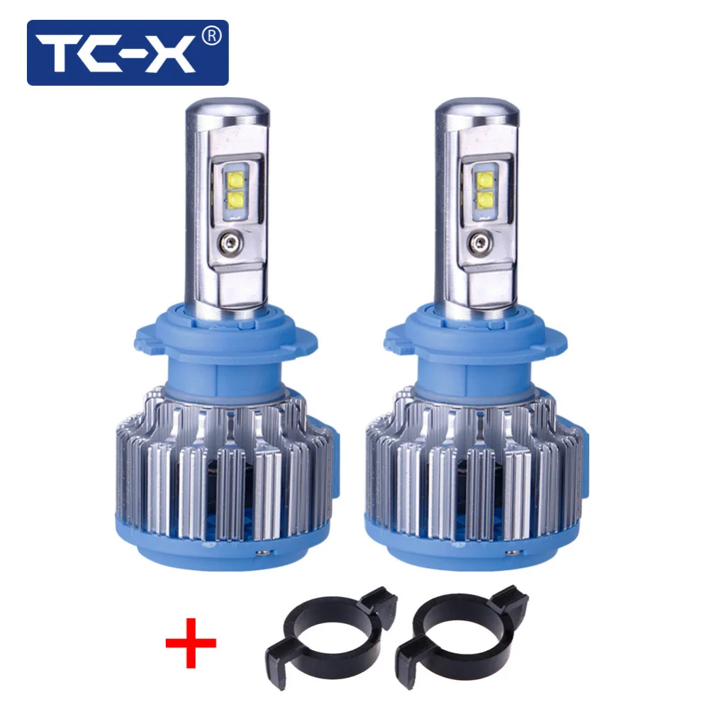 TC-X For Peugeot 508 3008 Car headlights H7 LED Conversion Kits with Adapter All in One 6000k Super Bright cooling Fans | Автомобили и
