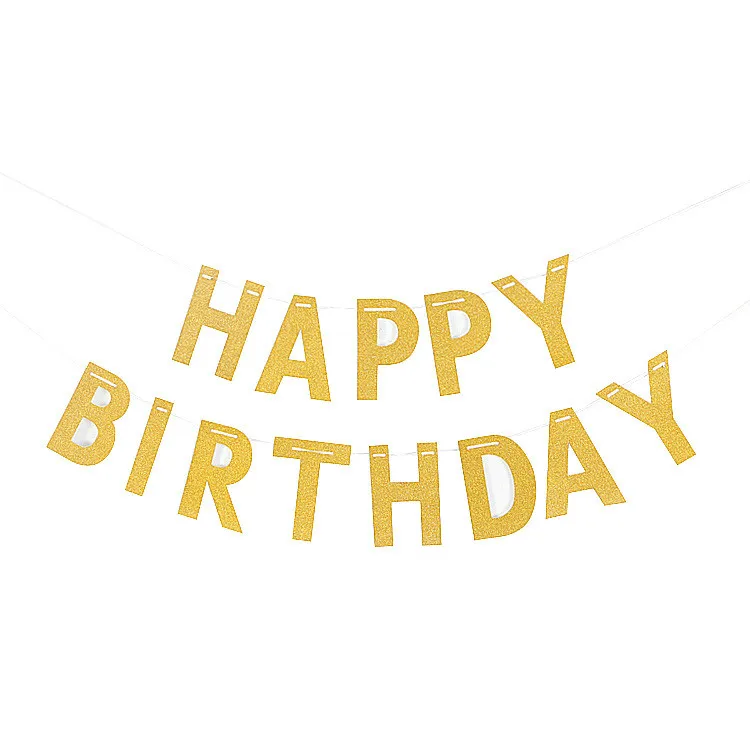3M Happy Birthday Just married Banner Rose Gold Sliver Letters Garlands String Baby Shower Party Decor | Дом и сад