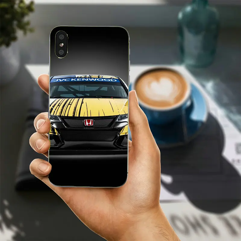Супер автомобиль Honda H крыло логотип для iPhone 4 4S 5 5S 5C SE 6 6S 7 8 Plus X Coque чехол мягкий ТПУ