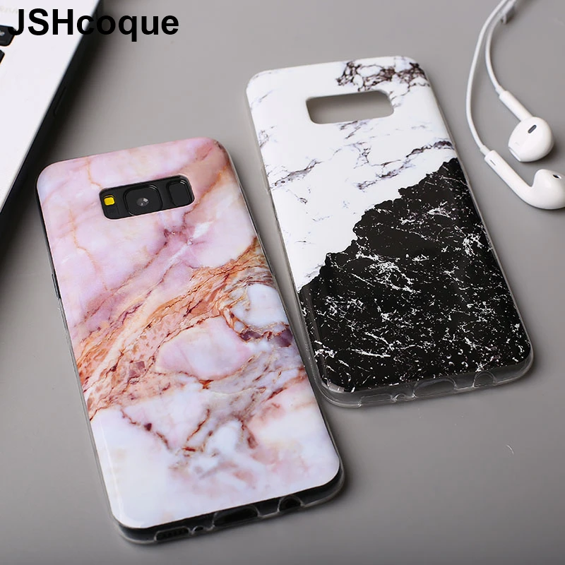Чехол для samsung S10 Plus, TPU, черный, белый, мраморный, чехол для телефона, для samsung S10, Coque, глянцевая задняя панель, Funda, для samsung S8, S9, S7, S6, Note 9