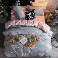 solstice cartoon pink love symbol bedding sets 34pcs childrens boy girl and adult beds sheet duvet cover bed sheet pillowcase