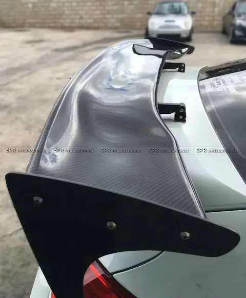 Автомобильный стиль углеродное волокно RSW задний спойлер глянцевое крыло