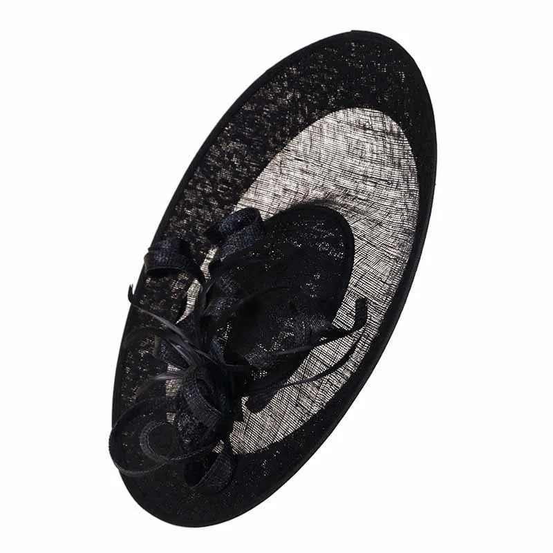 Шляпа в британском Королевском Стиле черная льняная фетровая шляпа элегантная