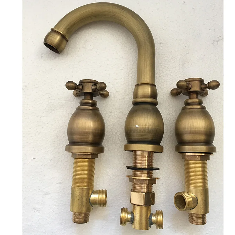 MTTUZK античный медный смеситель для ванной комнаты детской раковины Смеситель с
