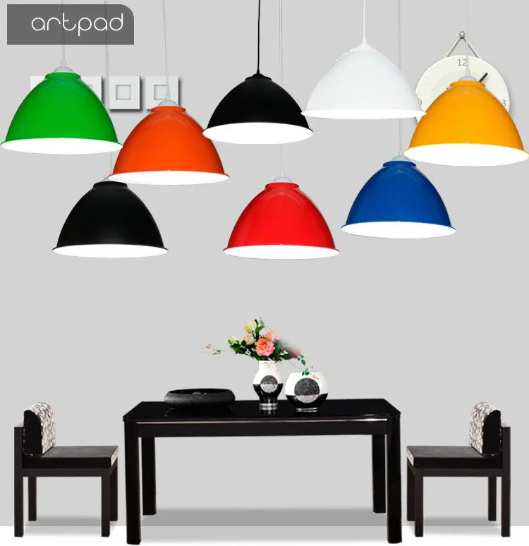 Artpad Simple Single Head Dome Pendant Light Office Dining Room Barbershop Lamp Loft Industrial Vintage Hanging | Освещение
