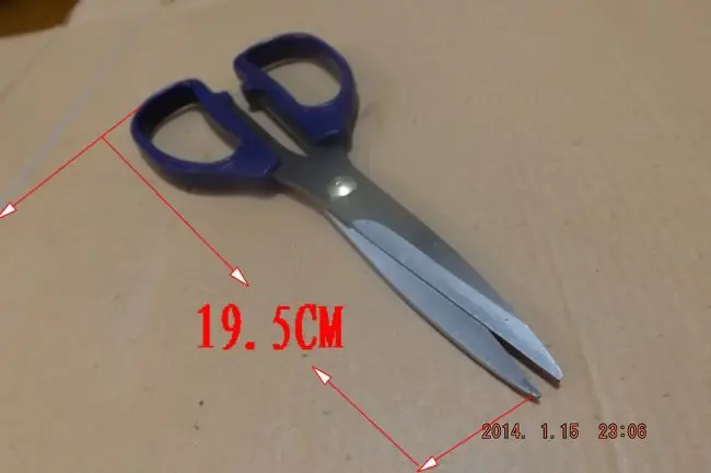 Хорошее качество высокого качества синий пластик нержавеющая сталь ножницы для