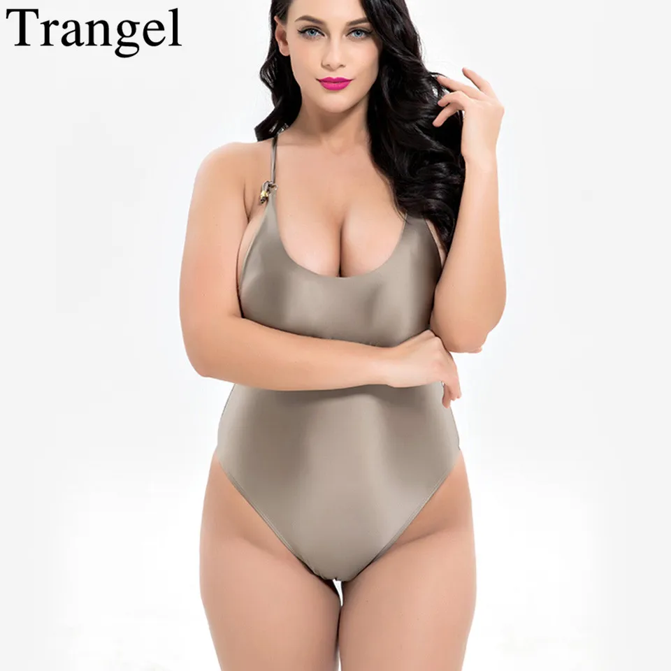 Женский слитный купальник Trangel купальный костюм с подкладкой бандажный бикини