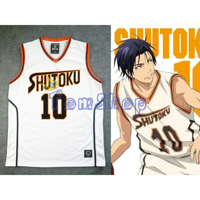 Аниме KUROKO'S Баскетбол Kuroko no Basuke Косплей Shutoku школа #10 Takao Kazunari ведущий Джерси