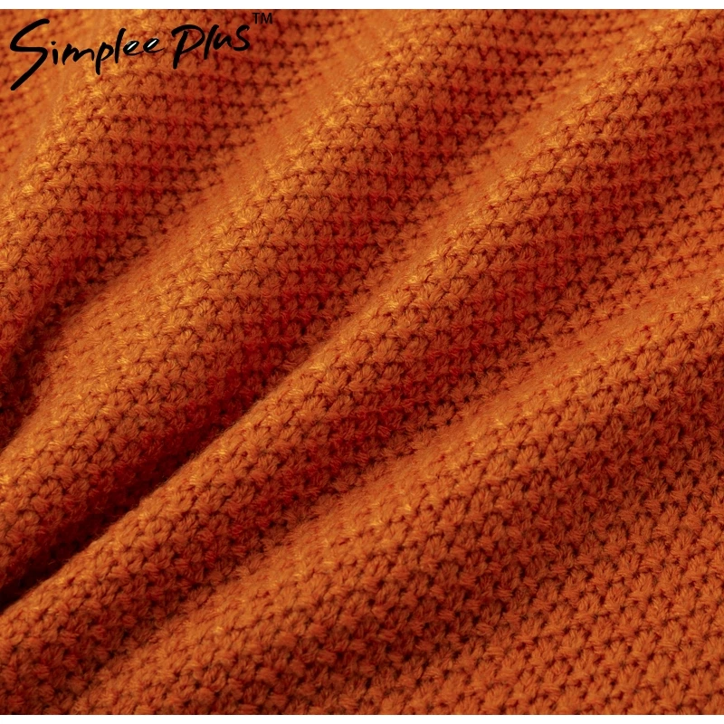 Simplee плюс вязаный свитер женский трикотажный рукав летучая мышь зимний 2018 осень