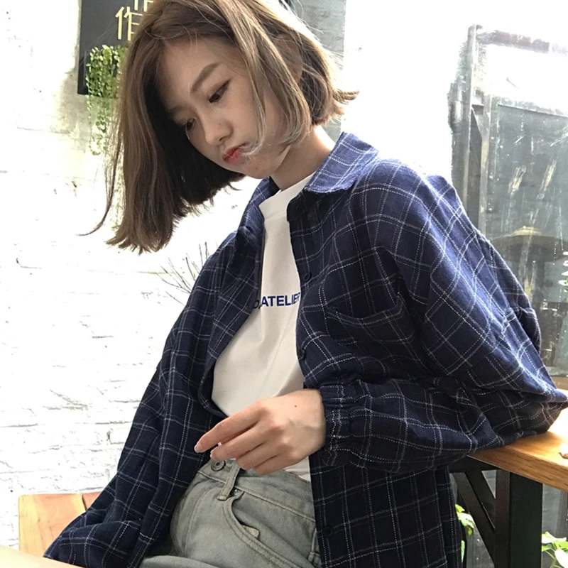 2018 Новинка весны blusas сорочка роковой с Длинным Рукавом Кимоно рубашка Для женщин