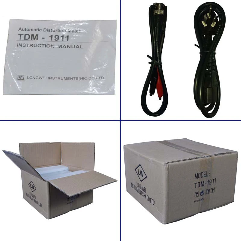 Профессиональный тестер Φ искажений/измеритель мВ В ~ 100 в диапазон: 100-0.01% TDM1911 |