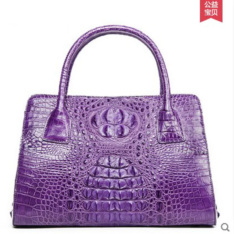 

ouluoer crocodile Real leather handbag with Thai alligator handbag shoulder bag, European and American bag