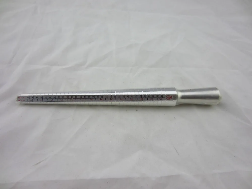 

Silver Metal Guage Mandrel Measure Ring Stick,4 Scale Ring Measuring EUR US JAPAN HK,Ring Finger Sizing Standardl