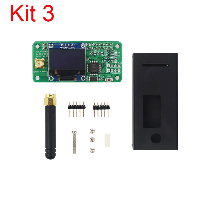 MMDVM цифровой голосовой модем Raspberry Pi Zero Hotspot Плата расширения RTQ P25 DMR D-STAR C4FM YSF для Raspberry Pi Zero W+ чехол - Цвет: Kit 3
