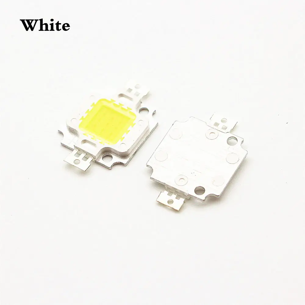 12 V-15 V Высокая мощность 10 Вт интегрированная Светодиодная лампа светодиодные чипы SMD лампы для DIY прожектор пятно света белый/теплый белый/красный/зеленый/синий/желтый