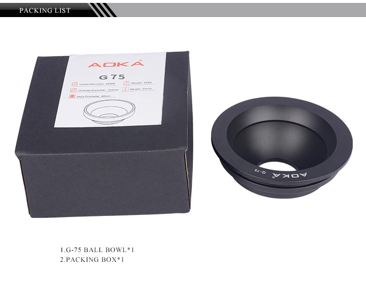 AOKA G-75 камера трипд аксессуар мяч адаптер для чаши для GITZO MANFROTTO SACHTLER
