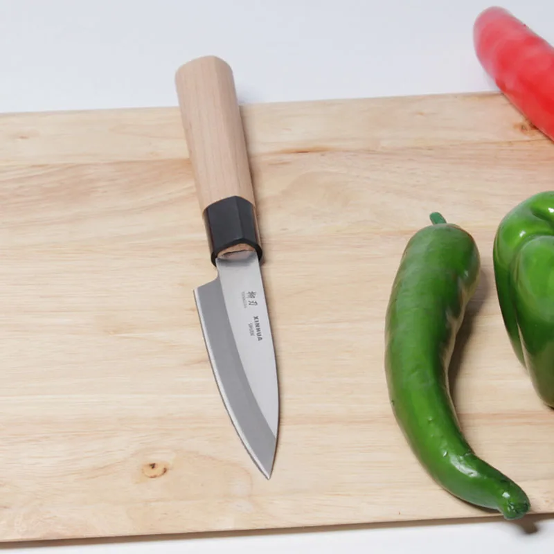 Нож шеф-повара сантоку из нержавеющей стали для резки мяса нарезка овощей