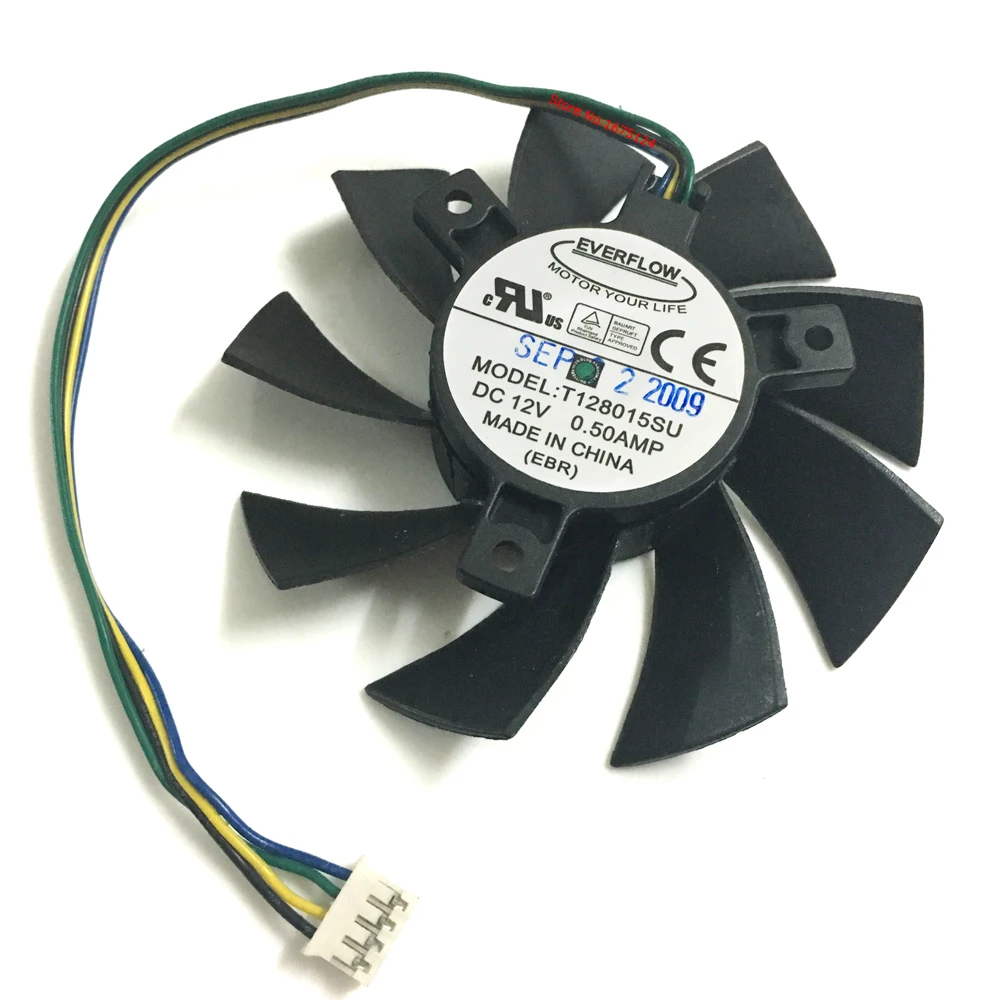 T128015SU 0.5A 4 провода 4Pin компьютерный радиатор Графика карты кулер для MSI R4770 HD4770