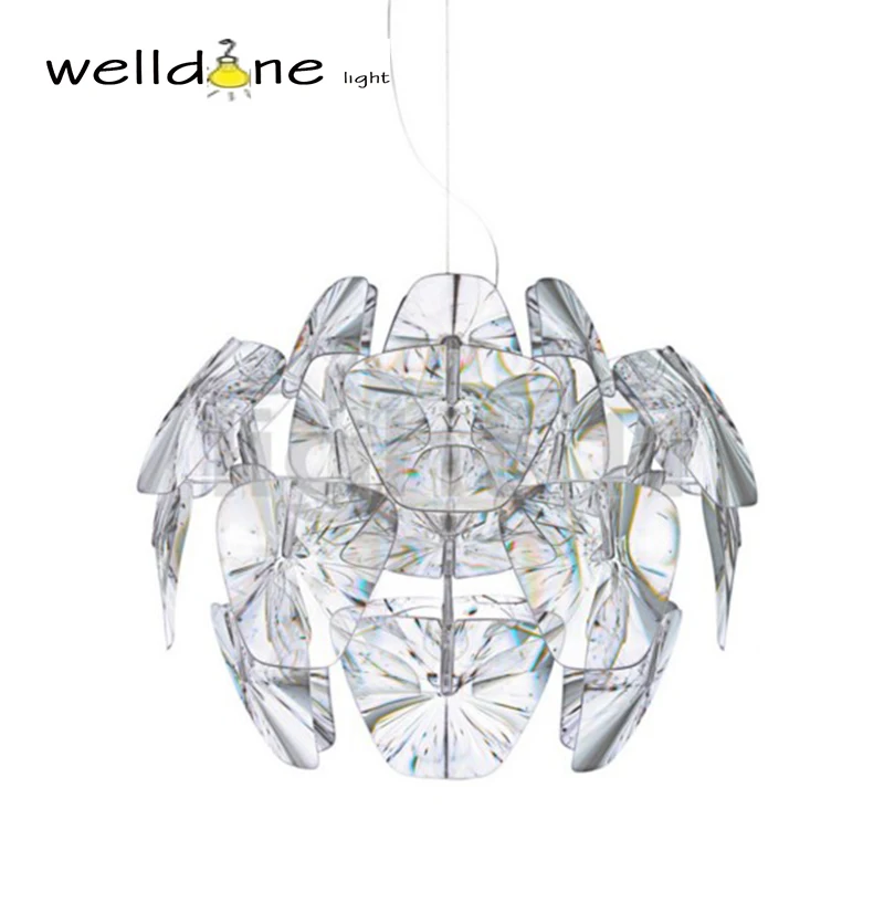 

Clear Led E27 Modern D61/72cm Hope Pendant Lamps Acrylic Lampshade Pendant suspension Light Lighting Bedroom Lamp Fixtures