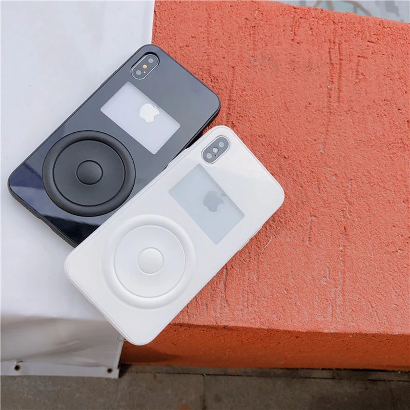 Korean Silicon Phone Case For Iphone 7plus 7 8 6s 8plus Capa Music Player Plain Matte Korea Cover 6 6plus Cases |