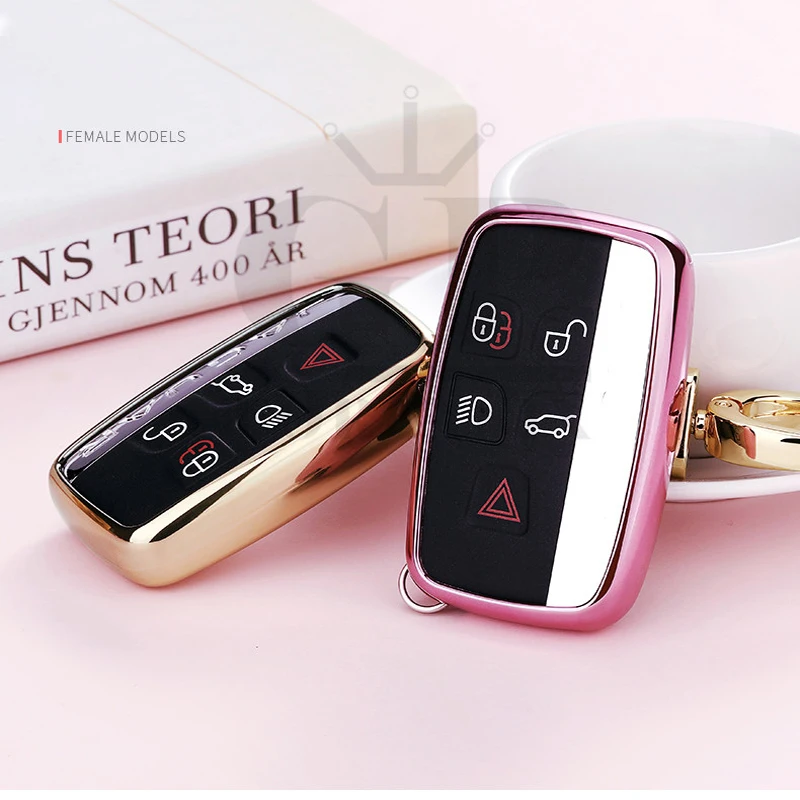 GPFORTYSIX high quality soft TPU + crystal Tears smart remote Car Key Case Cover For Land Rover Range Evoque/Jaguar | Автомобили и