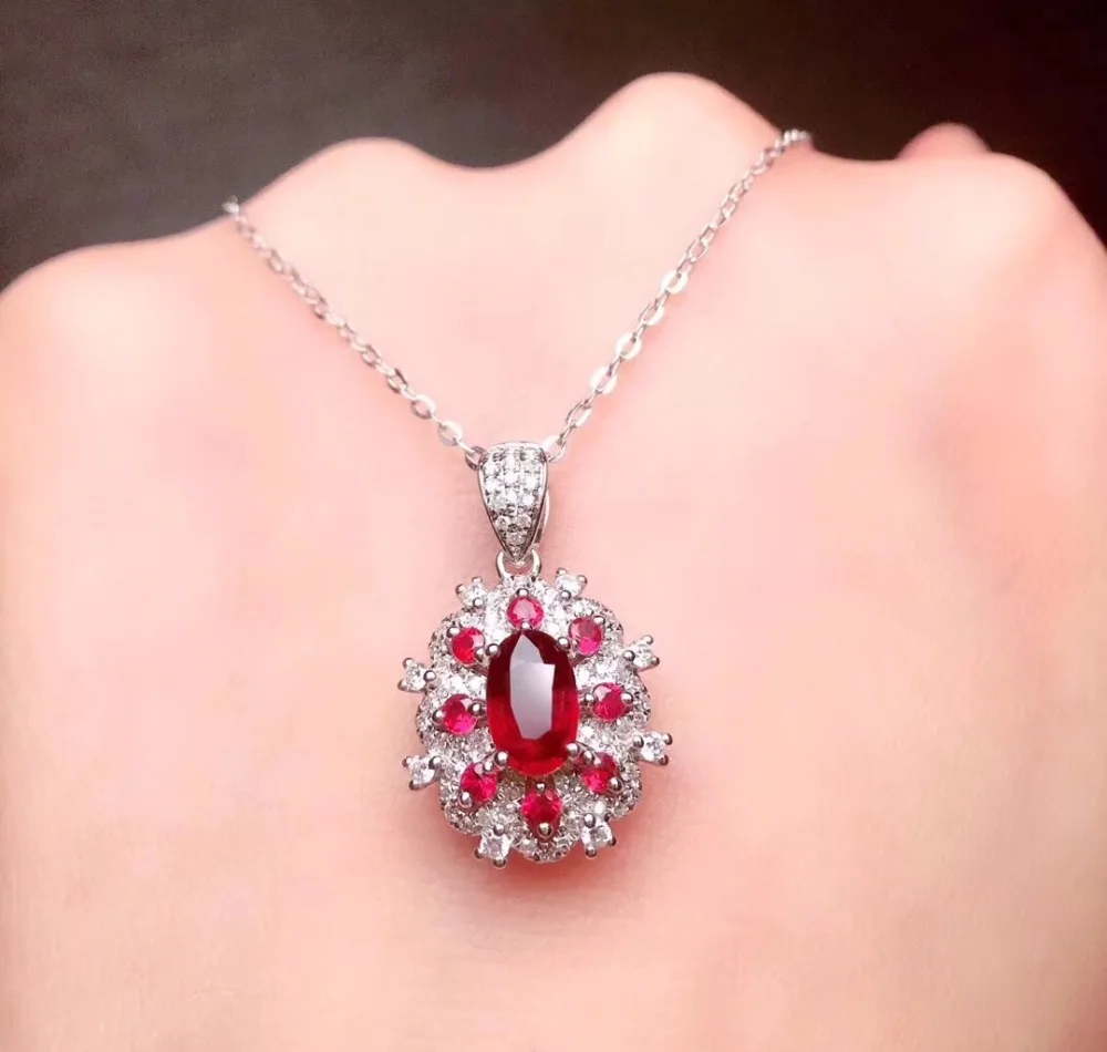 Ювелирные изделия из настоящего Pure18 K золота ювелирные натурального 100% рубина
