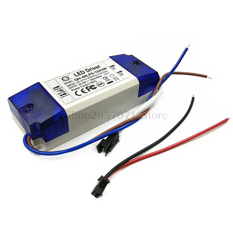 6 12x3W 900mA светодиодный драйвер 20W 30W 40W DC20 42V Мощный источник питания для