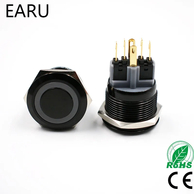 22 мм алюминиевый черный светодиодный светильник водонепроницаемый