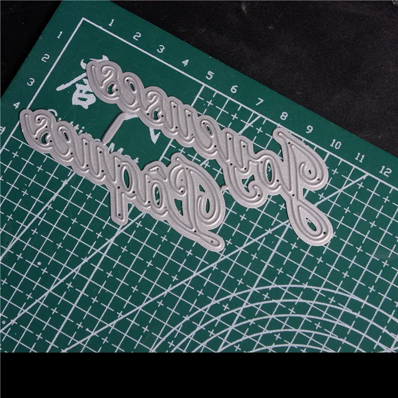 Новые металлические штампы с испанским текстом для вырезания формы скрапбукинга