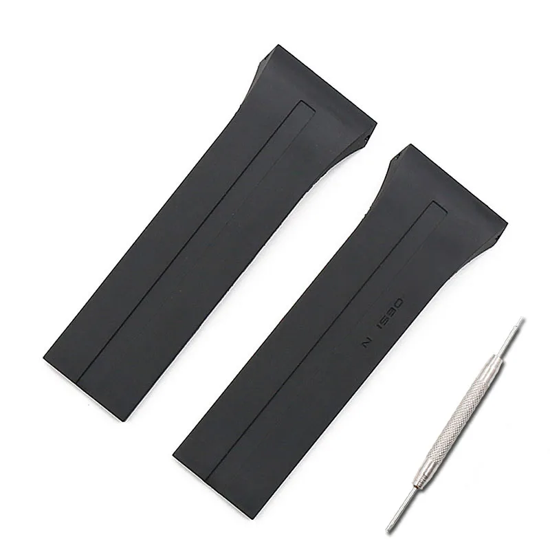 Rubber strap men's outdoor sports waterproof watch accessories for porsche design6620P6750P6780 strap women watch band