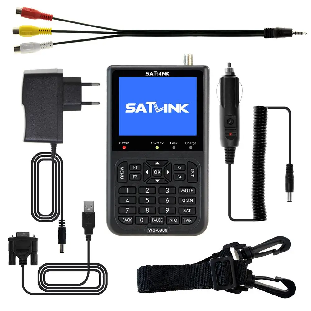 Спутниковый искатель Satlink WS6906 3 5 &quotдюймов DVB S lnb KU Band Испания спутниковый счетчик