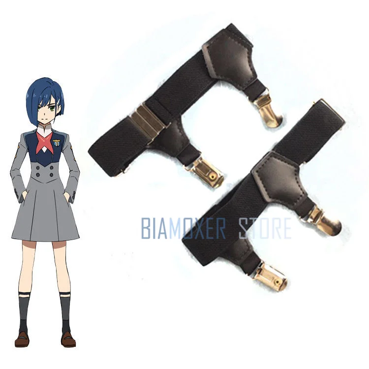 DARLING в FRANXX Ciel подвязки стиле панк икр ноги кольцо колготки зажим Harajuku Kagamine Len Шота