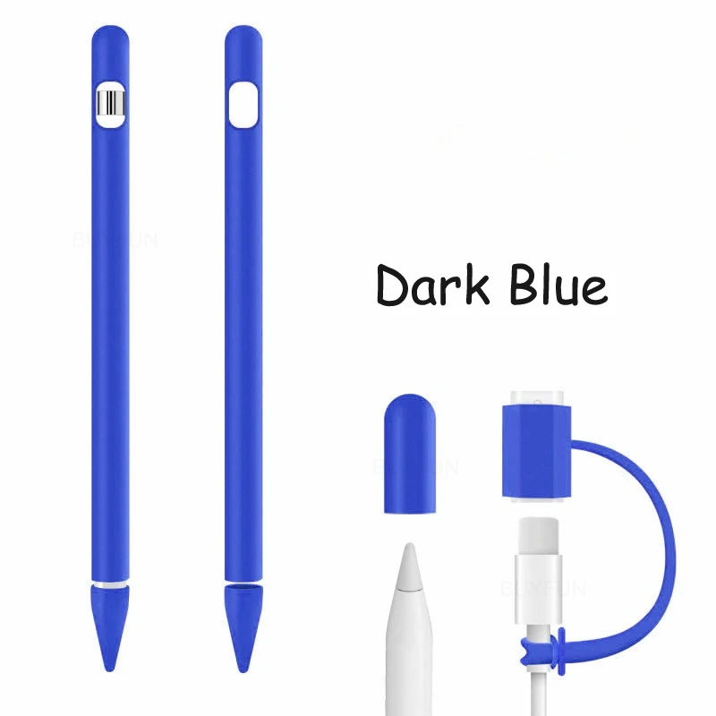 4 в 1 для Apple iPad Pencil защитный пенал Красочные Мягкие силиконовые чехлы рукав чехол колпачок для наконечника аксессуары рукав крышка
