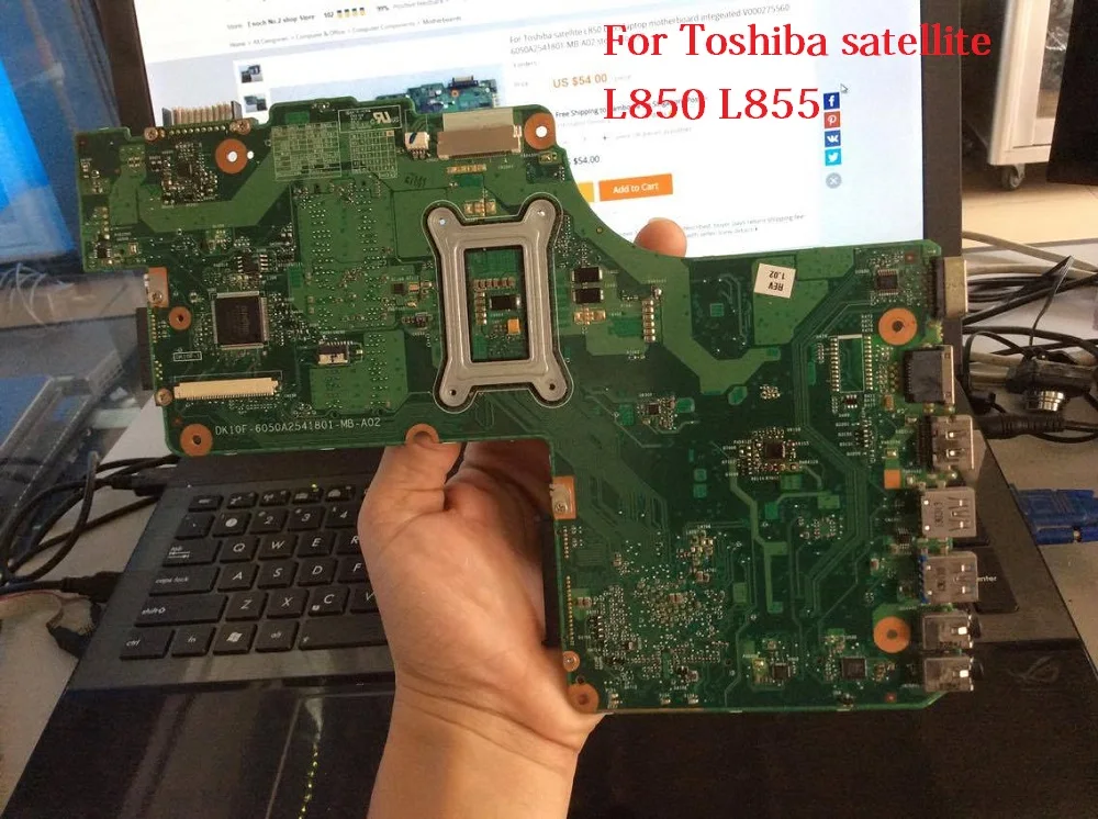 Kefu для Toshiba satellite L850 L855 Материнская плата ноутбука V000275560 6050A2541801 MB A02 полностью