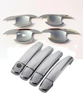

Free shipping! Higher star ABS chrome 8pcs door handle cover+4pcs door handle bowl+1pcs trunk handle cover For Ford ESCAPE/KUGA