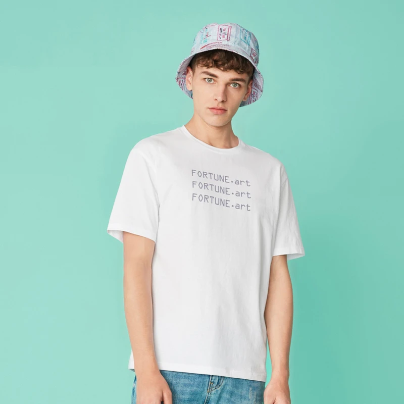 SEMIR 2019 Новая модная футболка Мужская хлопковая с короткими рукавами Повседневная