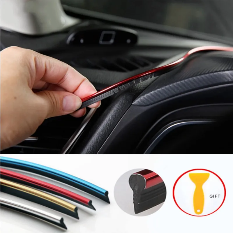 

5M Car Styling Interior Accessories Strip Sticker For Suzuki Swift Grand Vitara Sx4 Vitara Spoiler Alto Liana Splash Reno Samura