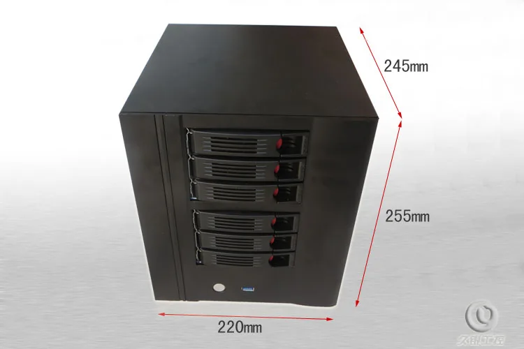 Корпус NAS 6 Пластинчатый жесткий диск кронштейн для хранения данных USB3.0 домашнее Резервное копирование данных почта storagecomputer чехол