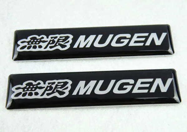2pcs long - shaped Auto MUGEN for Civic Accord S2000 CR-V Resin Emblem Badge Sticker | Автомобили и мотоциклы