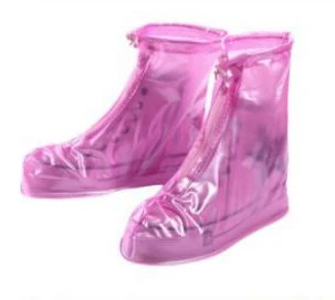 Pink YWEEN Многоразовые водонепроницаемые бахилы для мотоциклов, велосипедных сапог, дождевики для обуви для прогулок в ручье дождливой и снежной погоды - Цвет: Pink