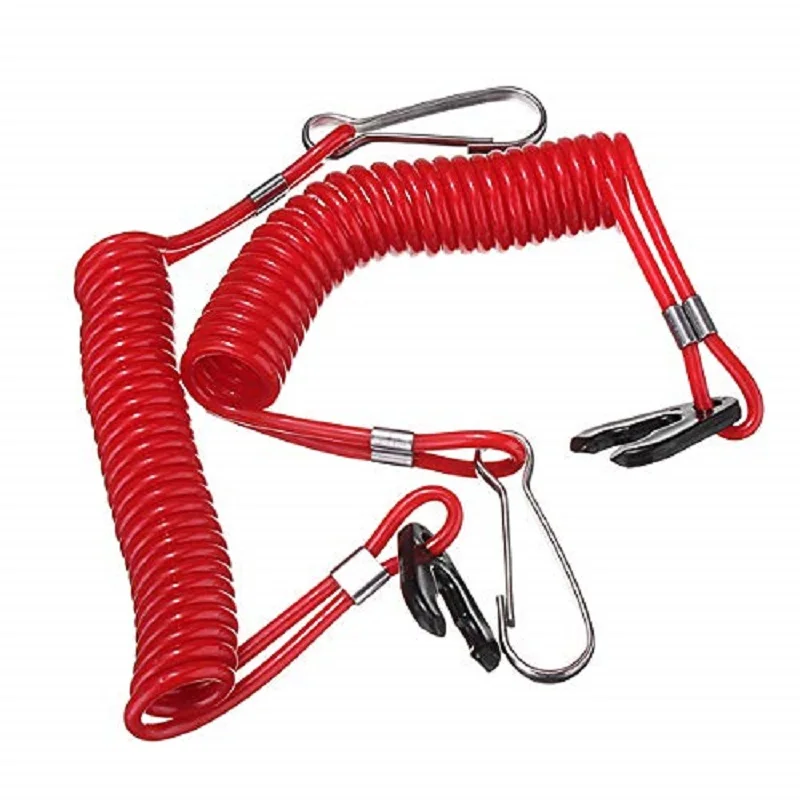 2 шт./лот лодочный мотор Kill Stop Switch &amp Safety Tether Lanyard для Yamaha Tohatsu Запчасти подвесного