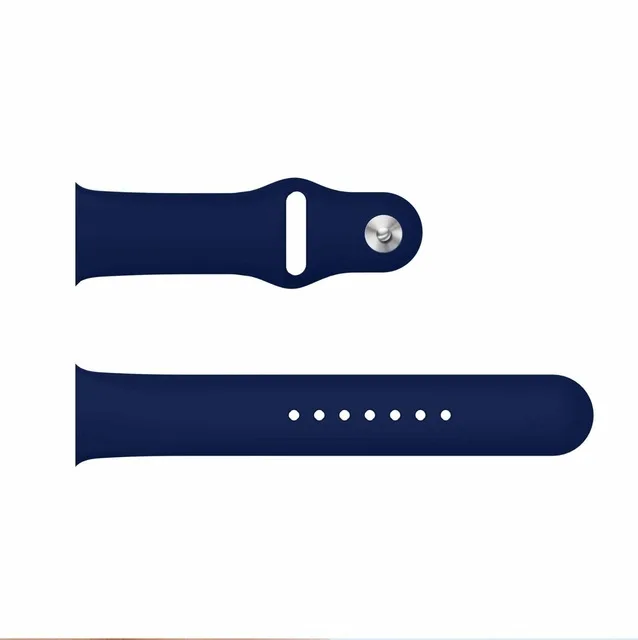 Midnight blue Спортивный силиконовый ремешок для apple watch серии 4/3/2/1, сменный ремешок для наручных часов, ремешок для наручных часов для apple watch 40-44, 42 мм, 38 мм - Цвет: Midnight blue