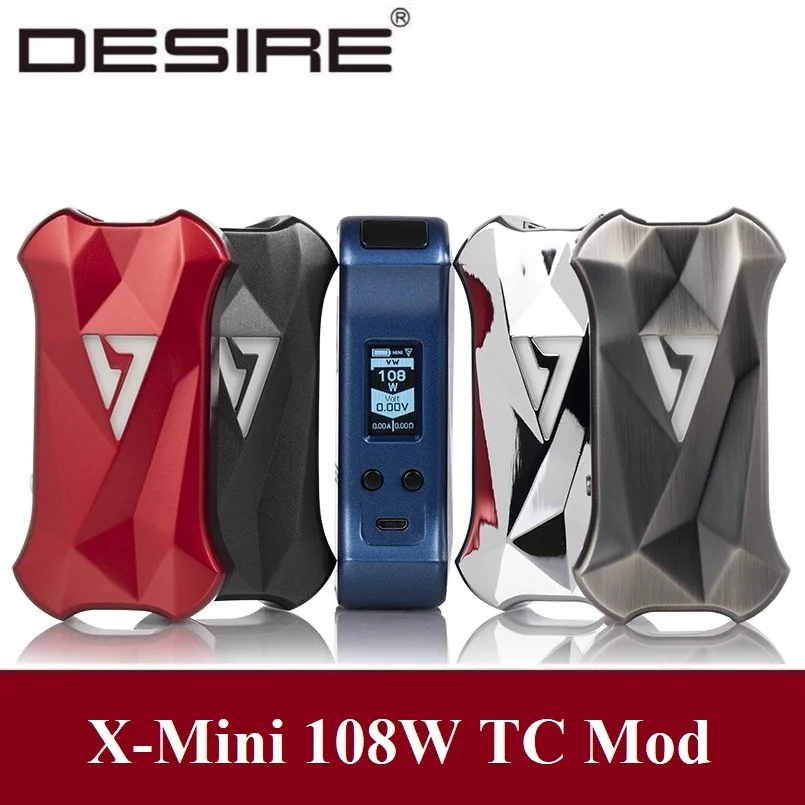 Desire X Mini 108 W TC коробка мод электронная сигарета от 18650 21700 батареи против Drag 157 Vaper
