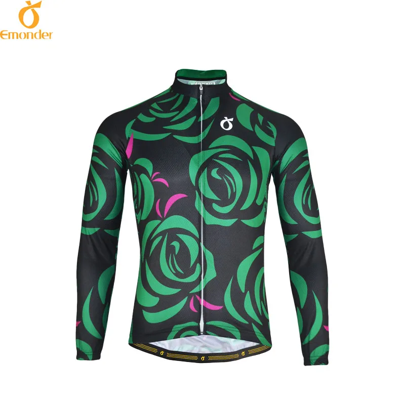 

EMONDER 2021 Длинные рукава майки для велоспорта MTB велосипеда осень пользовательские горный велосипед Майо рок одежда