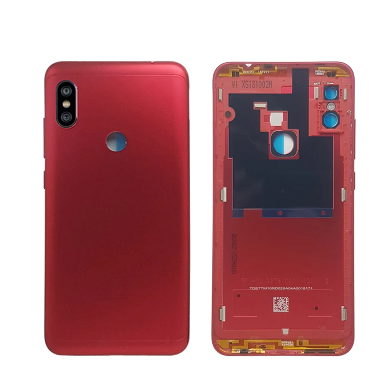 Для Xiaomi Redmi Note 6 Pro Задняя крышка батареи задняя дверь корпус+ боковой ключ держатель карты Запасные части